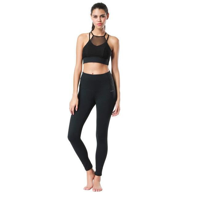 Crop Top Bra and Pant Tight Leggings - TeresaCollections