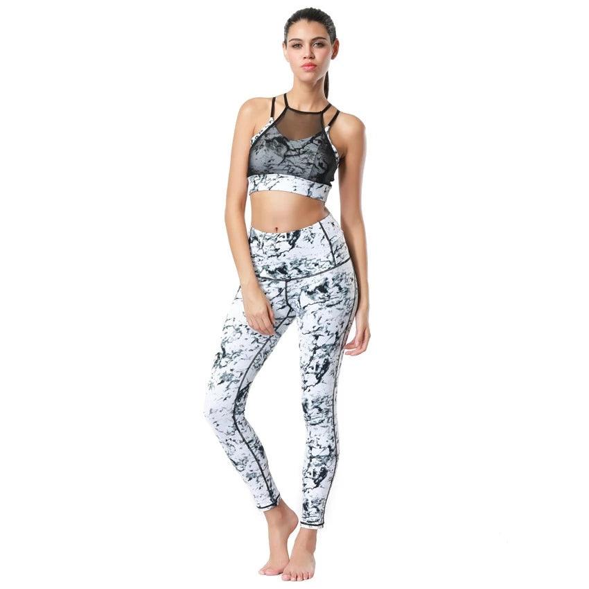 Crop Top Bra and Pant Tight Leggings - TeresaCollections