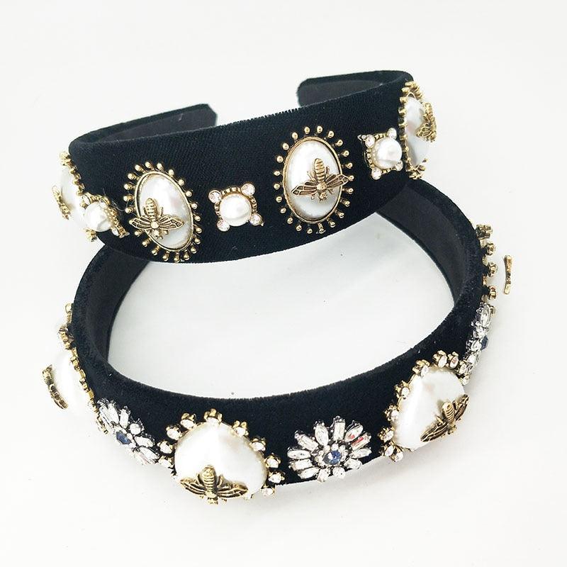 Elegant Bridal Wreath & Tiara Flannel Imitation - TeresaCollections