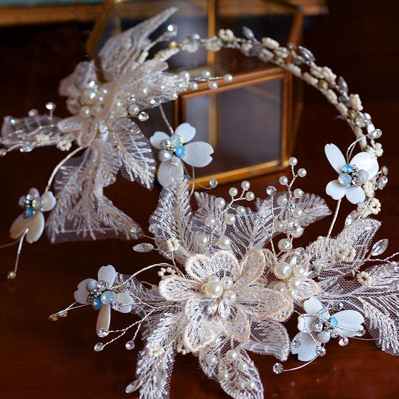 Elegant Handmade European Wedding Tiara - TeresaCollections