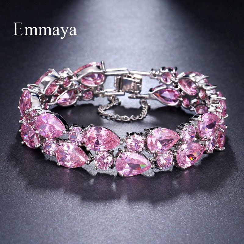 Pink Cubic Zircon Bracelets - TeresaCollections