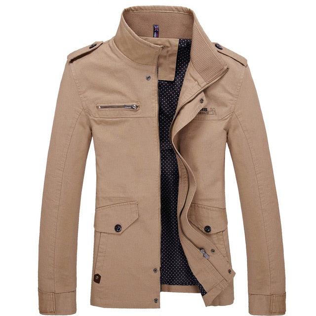 Casual Men's Solid Color Jackets - TeresaCollections