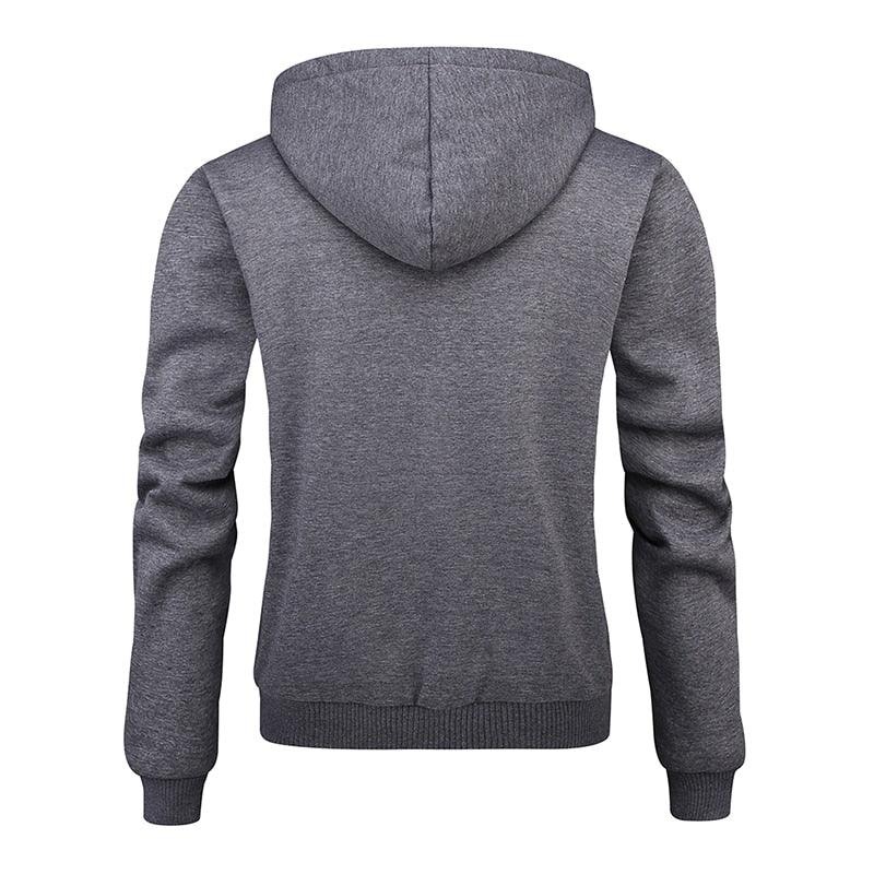 Gray Mens Hooded Sweatshirts - TeresaCollections