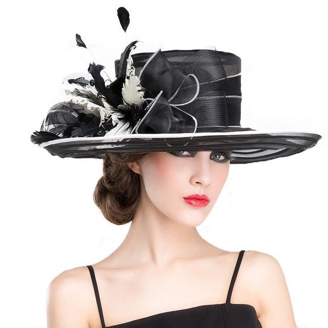 Royal Duchess Wedding Large  Kentucky Derby Hats - TeresaCollections