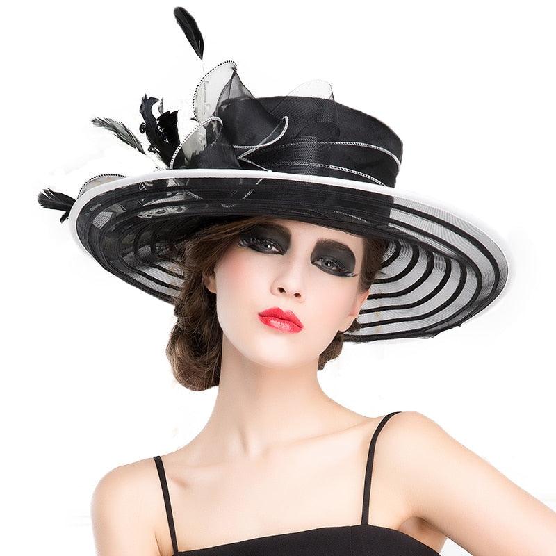 Royal Duchess Wedding Large  Kentucky Derby Hats - TeresaCollections