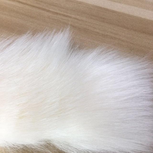 Casual Warm Slim Sleeveless Long Faux Fox Fur Jacket - TeresaCollections