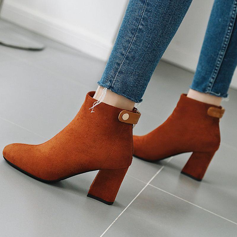 Autumn Winter Warm Women Booties - TeresaCollections