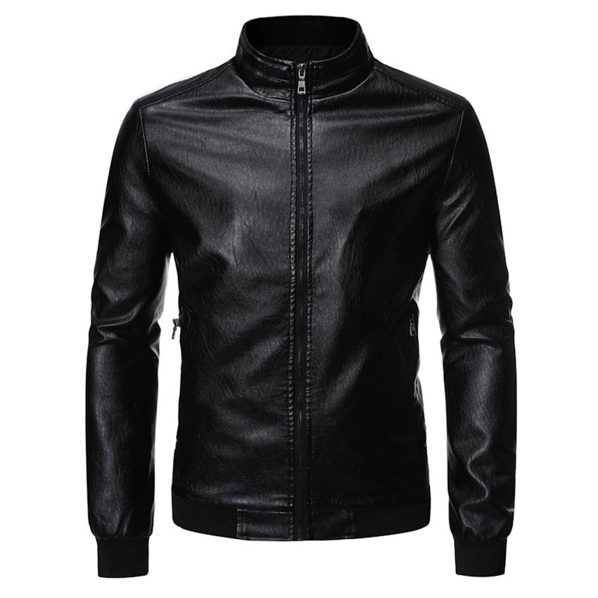 Men's Faux Leather Motorcycle Jackets - TeresaCollections