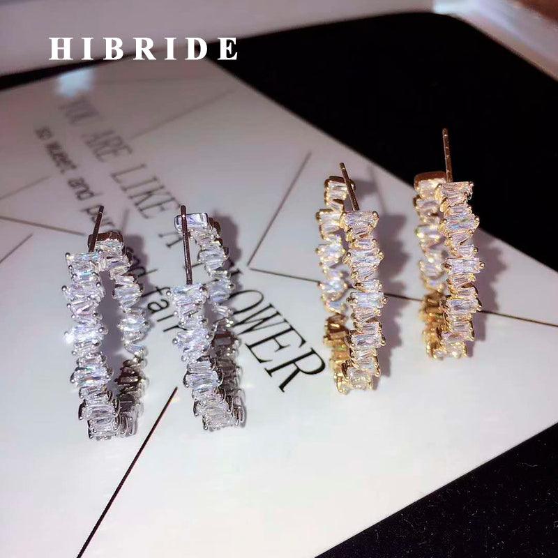 Crystal Hoop Earrings - TeresaCollections