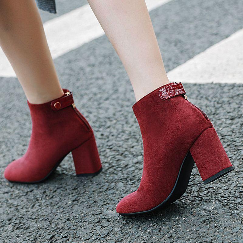 Autumn Winter Warm Women Booties - TeresaCollections