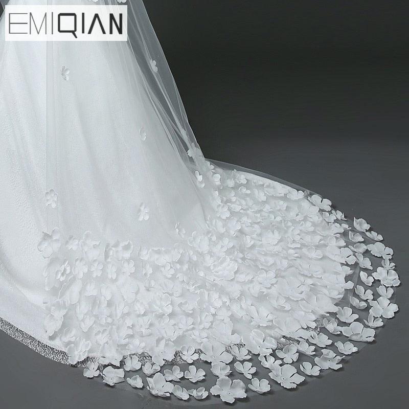 3 Meters Long Bridal Veil Cathedral Wedding Veil - TeresaCollections