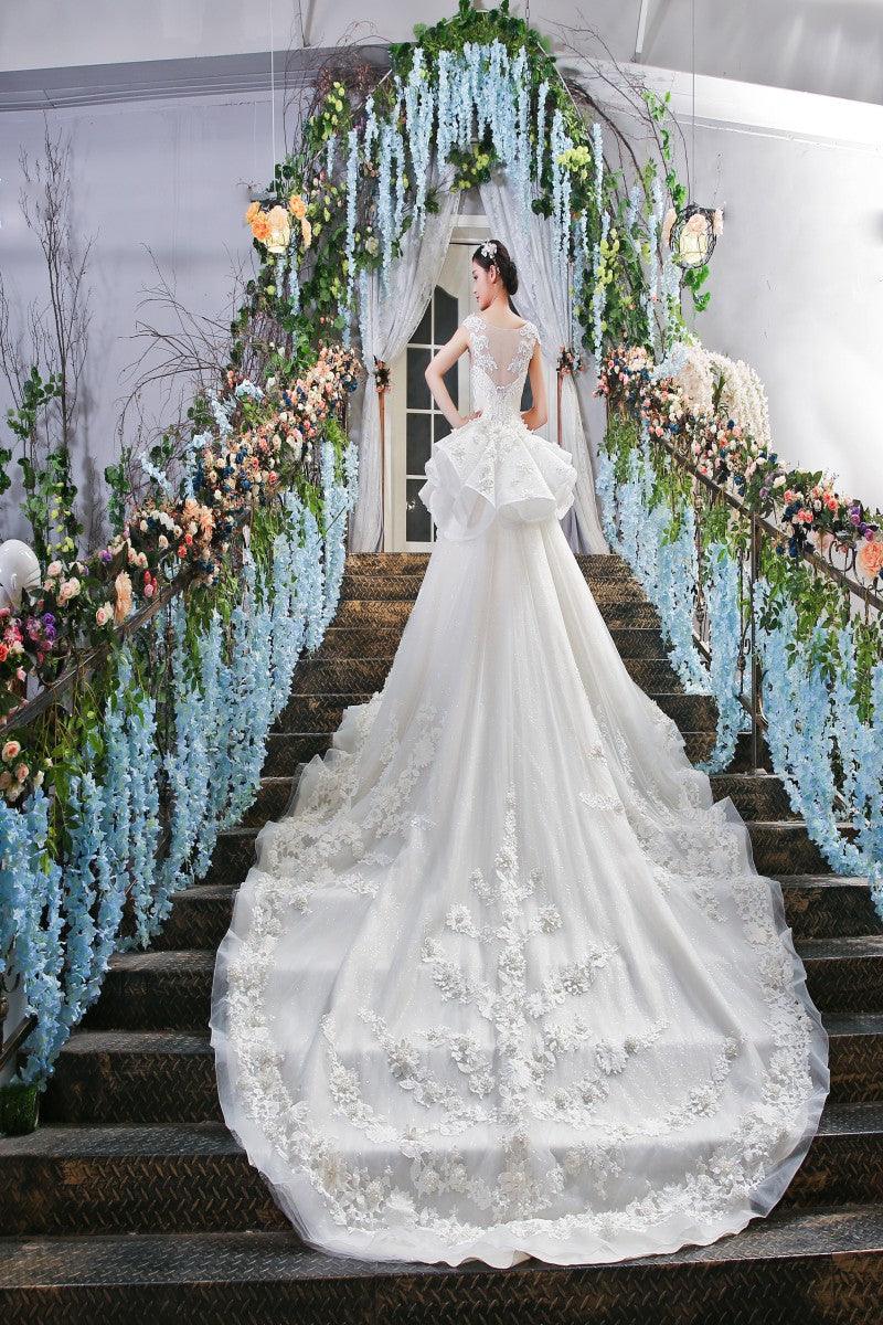 Wedding Dresses With Royal Length Train Royal Train Lace Mermaid