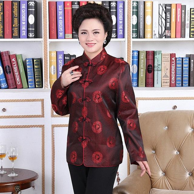 Traditional Men Chinese Cheongsam Pattern Suit Jacket - TeresaCollections