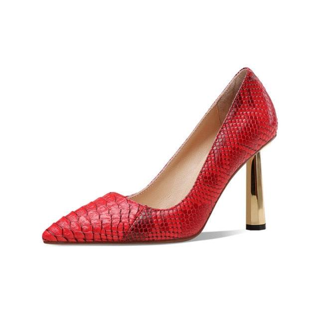 Red Pumps High Quality Elegant Pumps - TeresaCollections