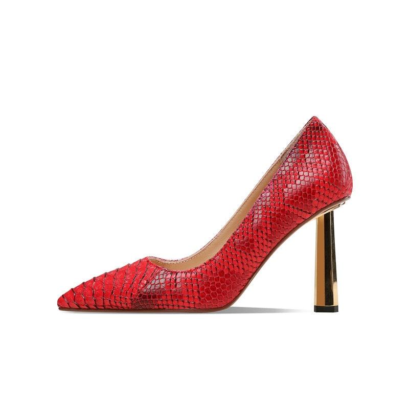 Red Pumps High Quality Elegant Pumps - TeresaCollections
