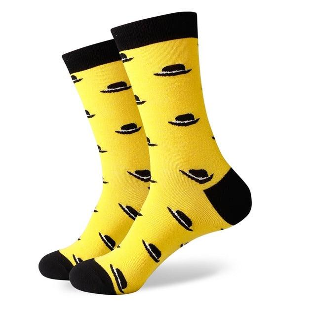Cartoon Men's colorful Business Cotton Novelty Socks - TeresaCollections