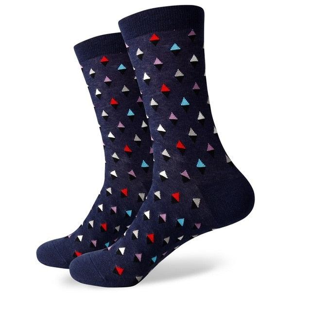 Cartoon Men's colorful Business Cotton Novelty Socks - TeresaCollections