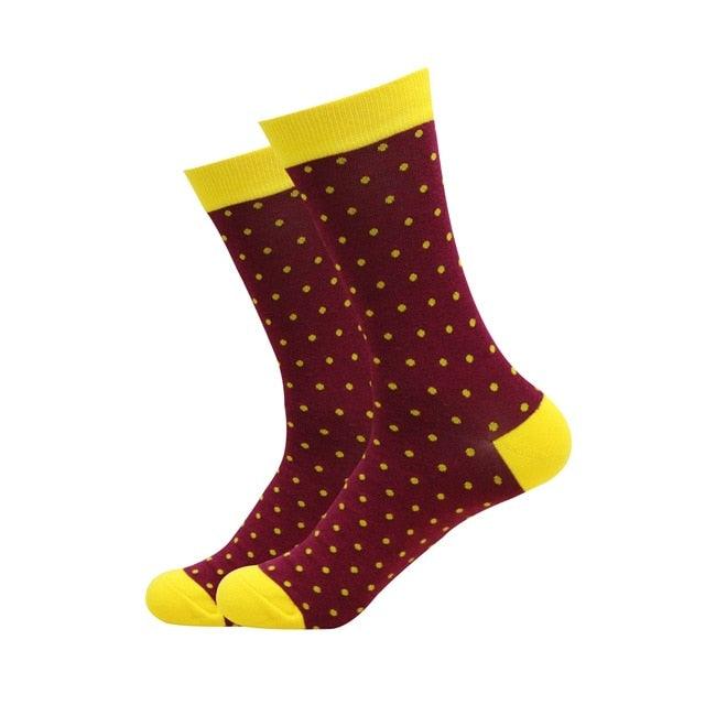 Men's colorful Business Cotton Novelty Socks - TeresaCollections