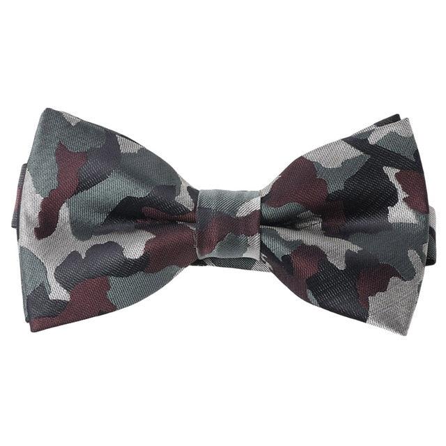 Men Business Camouflage Pattern Bowtie - TeresaCollections