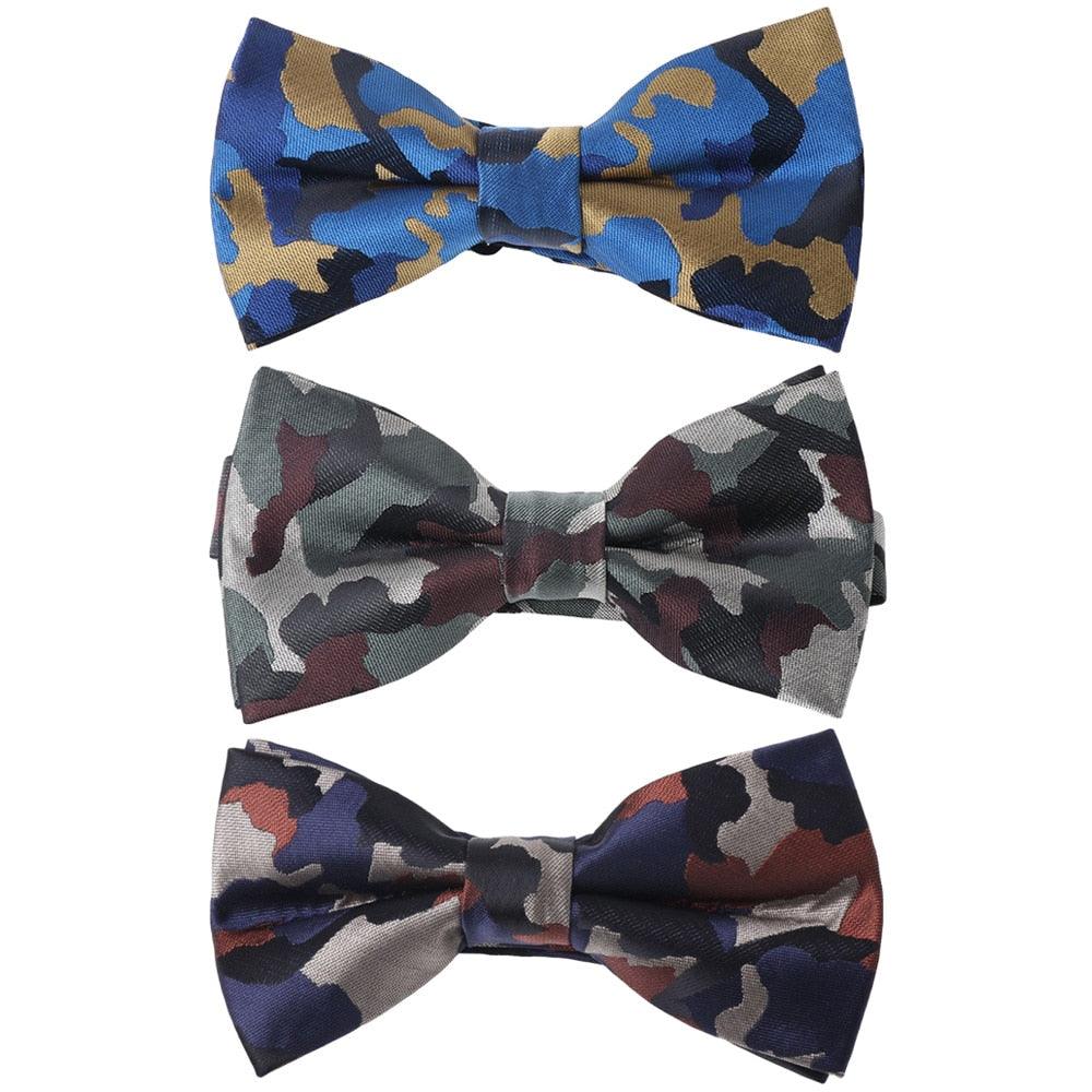 Men Business Camouflage Pattern Bowtie - TeresaCollections