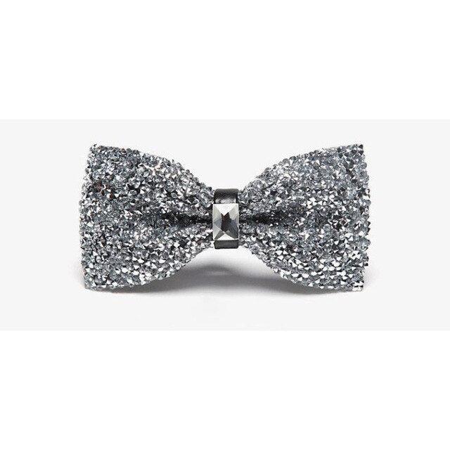 Men Luxury Sparkling Noble Crystal Rhinestone Bowtie - TeresaCollections