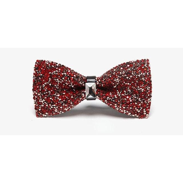 Men Luxury Sparkling Noble Crystal Rhinestone Bowtie - TeresaCollections