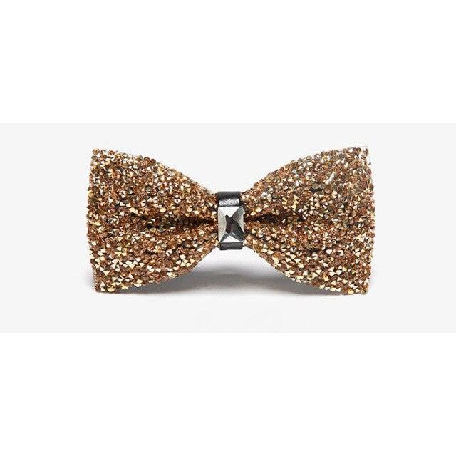 Men Luxury Sparkling Noble Crystal Rhinestone Bowtie - TeresaCollections