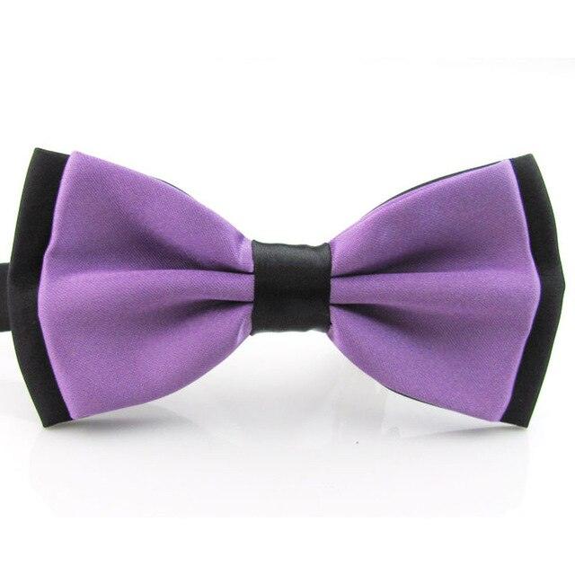 Men's Plain Satin Adjustable Tuxedo Mixed Color Bowtie - TeresaCollections