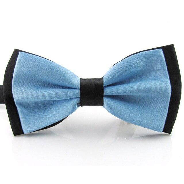 Men's Plain Satin Adjustable Tuxedo Mixed Color Bowtie - TeresaCollections