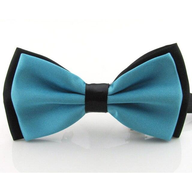 Men's Plain Satin Adjustable Tuxedo Mixed Color Bowtie - TeresaCollections