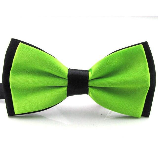 Men's Plain Satin Adjustable Tuxedo Mixed Color Bowtie - TeresaCollections