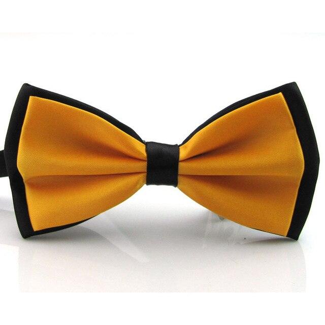 Men's Plain Satin Adjustable Tuxedo Mixed Color Bowtie - TeresaCollections