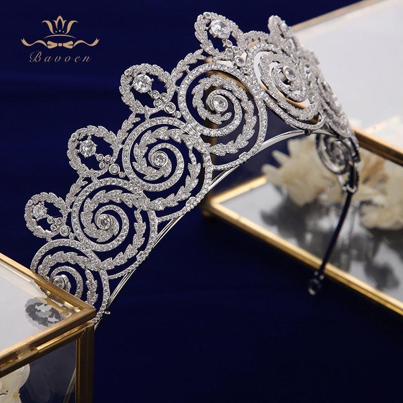 Luxury Crystal Wedding Hair Tiara - TeresaCollections