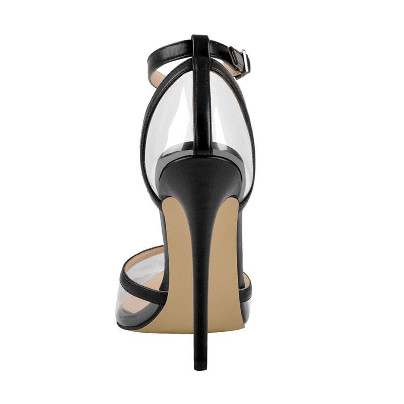Ankle Strap D'Orsay High Heel Stiletto Pumps - TeresaCollections