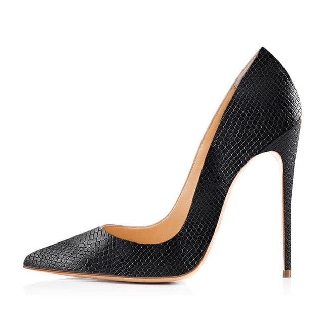 Classic Snake Print Pumps - TeresaCollections