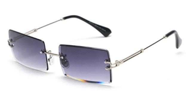 Rimless Rectangle Sunglasses - TeresaCollections