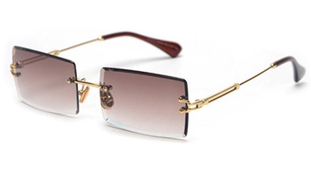 Rimless Rectangle Sunglasses - TeresaCollections