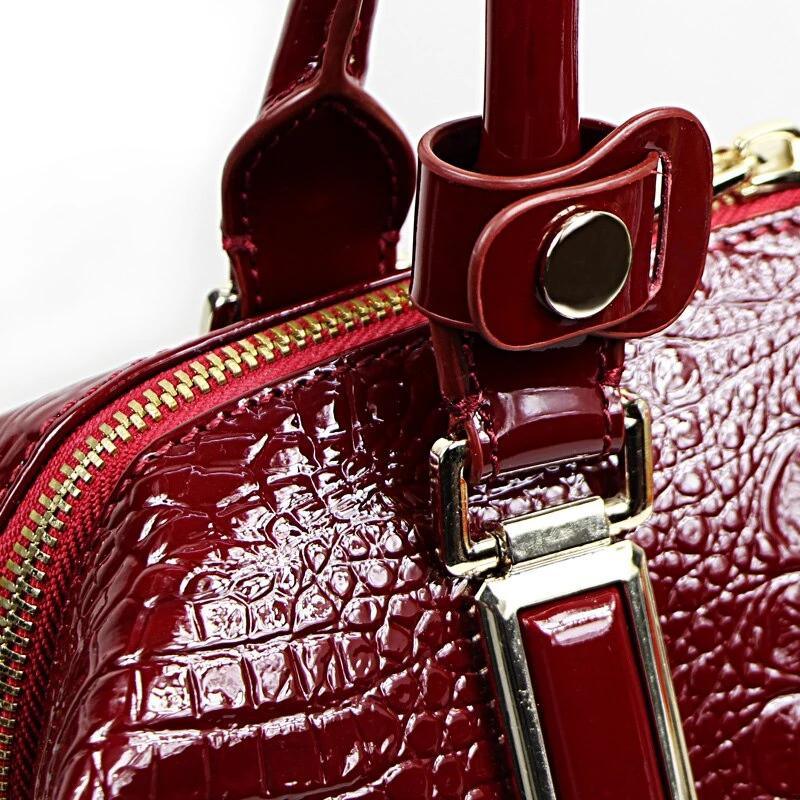 Patent Leather Women Shoulder Bags - TeresaCollections