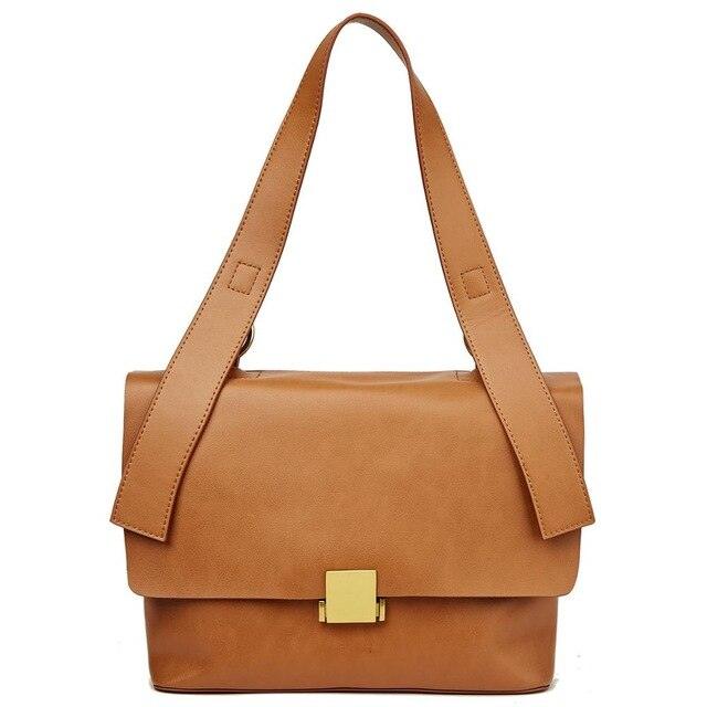 Top-handle Genuine Natural Leather Small Handbag - TeresaCollections