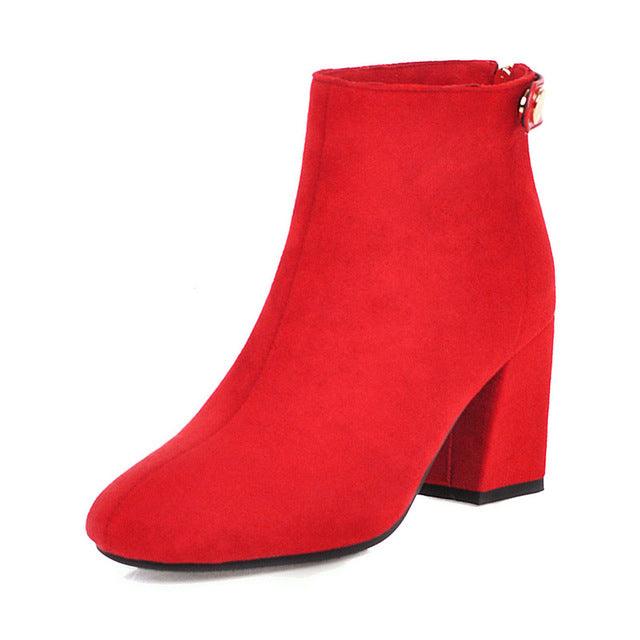 Autumn Winter Warm Women Booties - TeresaCollections