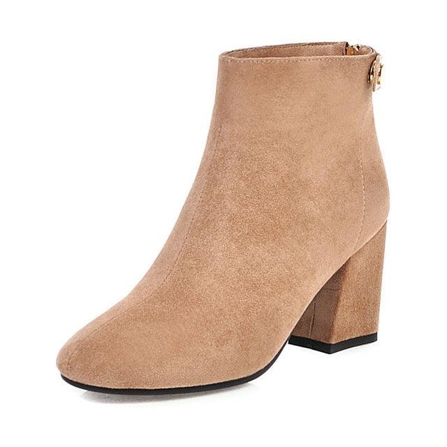 Autumn Winter Warm Women Booties - TeresaCollections