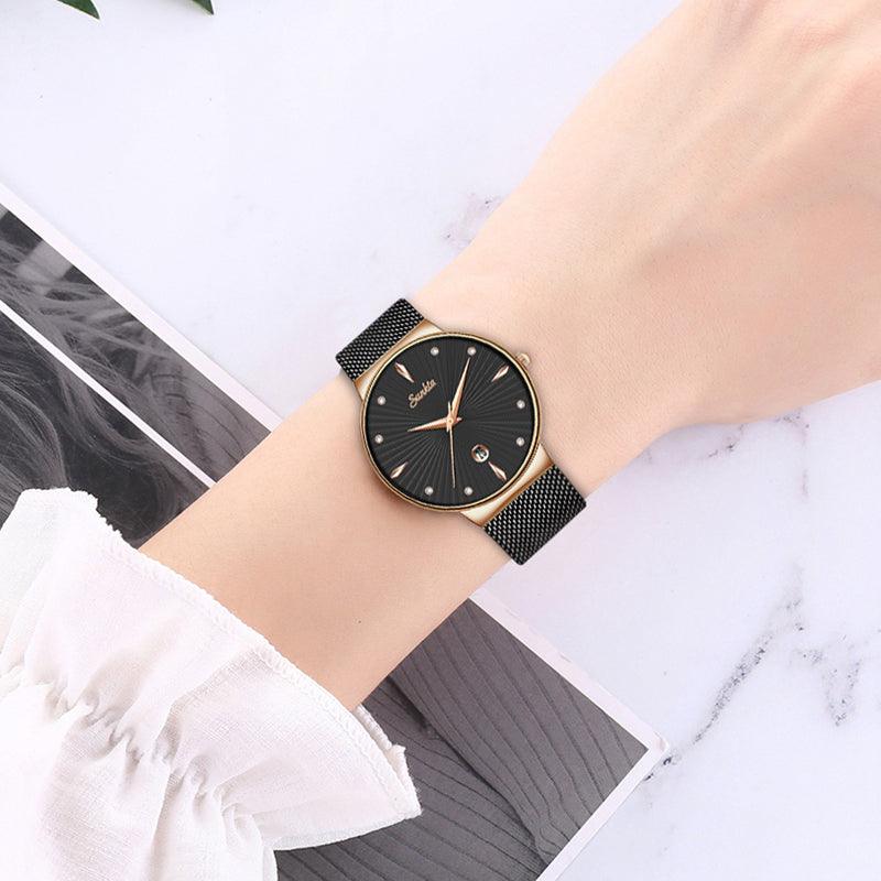 Ultra-thin Stainless Steel Waterproof Quartz Watch - TeresaCollections