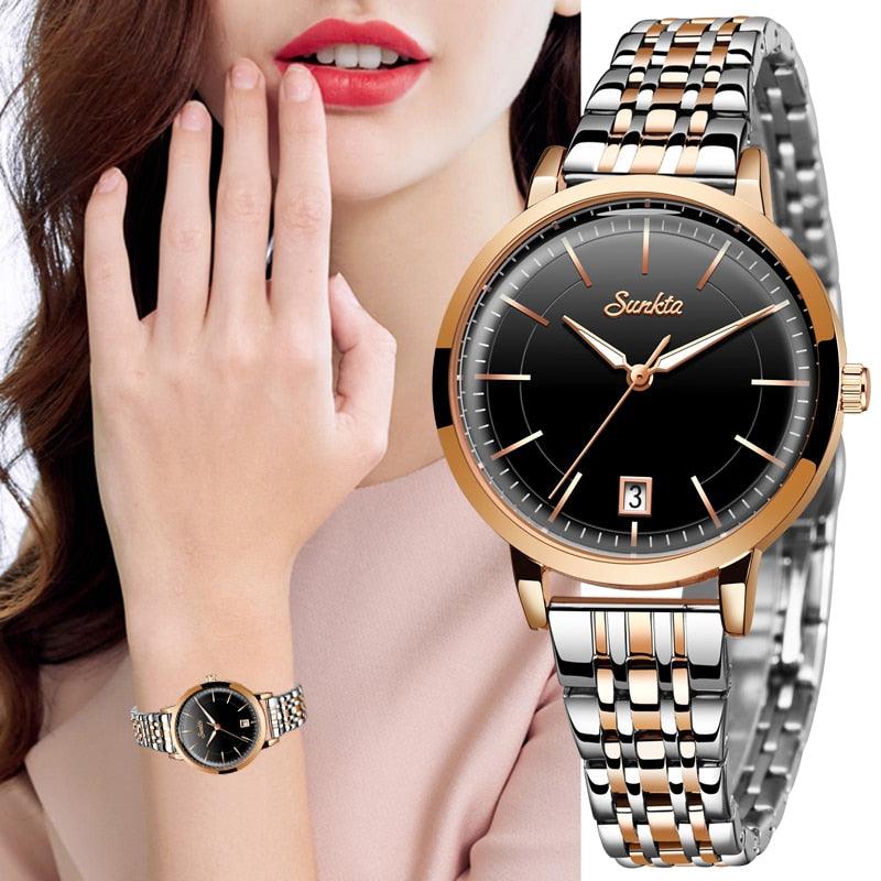 Quartz Waterproof Women's Wristwatch - TeresaCollections