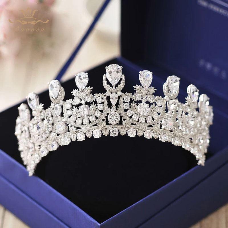 Sparkling Plated Crystals Zircon Tiara - TeresaCollections