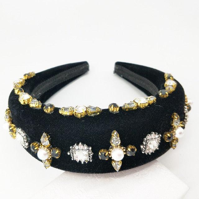 Pearl Stone Velvet Handmade Crystal - TeresaCollections