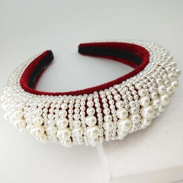 Pearl Stone Velvet Handmade Crystal - TeresaCollections