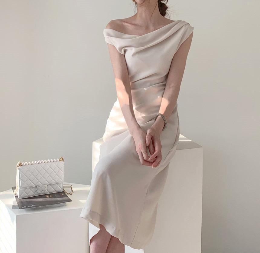 Elegant Empire Waist Cocktail Dress - TeresaCollections