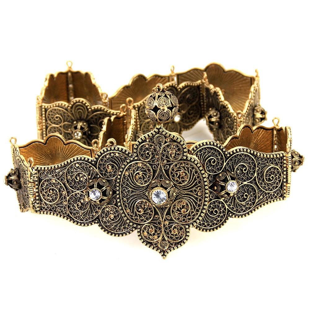 Retro Gold Color Metal Belt - TeresaCollections