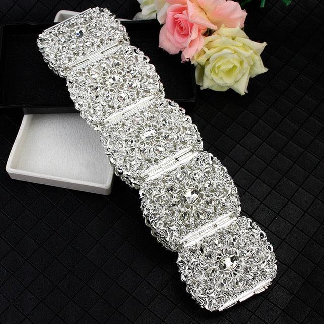 Moroccan Chic Full Rhinestone Belt - TeresaCollections