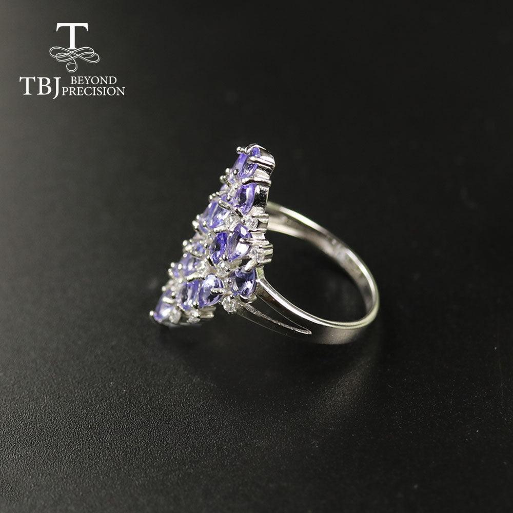 Natural Tanzanite Natural Precious Gemstone Ring - TeresaCollections